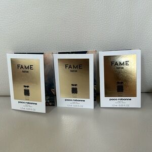 Lot of 3 Fame by Paco Rabanne 1.5 ml each